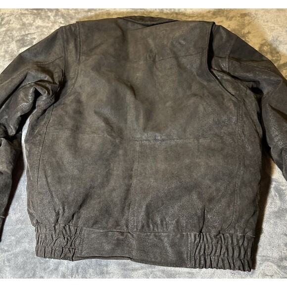 NRA Lifetime Member Suede Leather Jacket Large Black Burk's Bay True Patriot - Picture 15 of 15